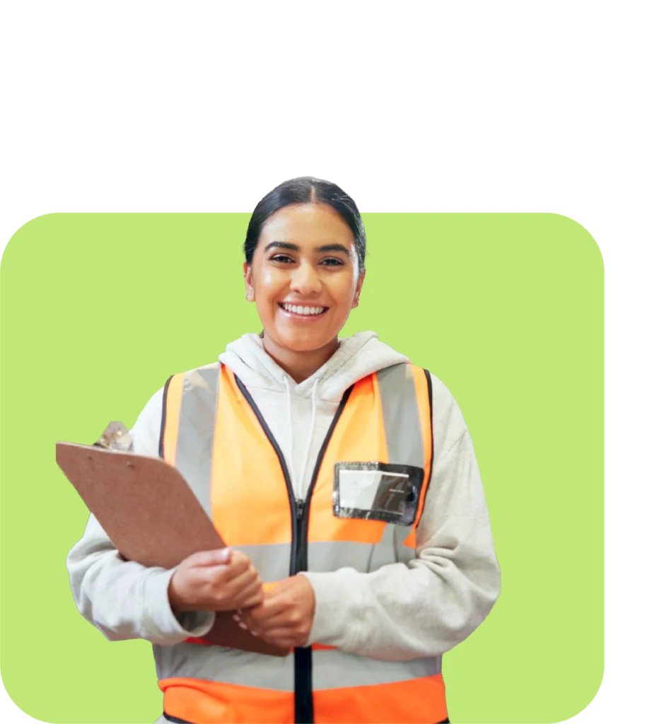 Trabajadora solicitando su crédito de nómina en Progressa